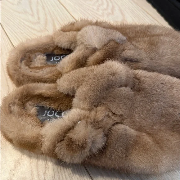 Real Mink fur Boston-style clog size 9 - Picture 3 of 5